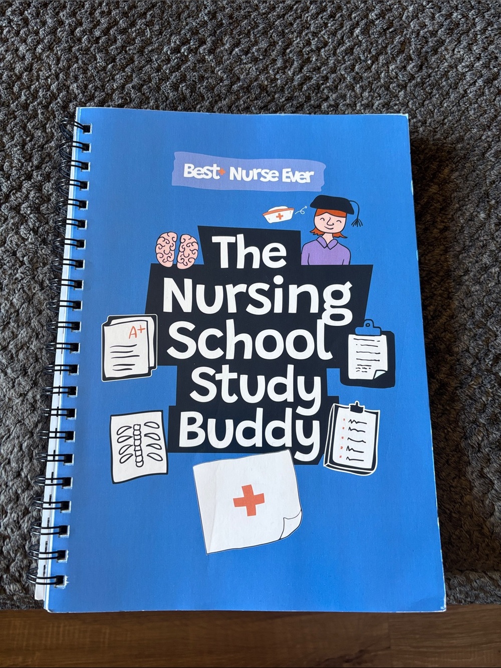 The Nursing School Study Buddy Spiral Notebook - Blue
